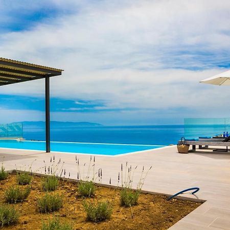 New Villa Blue With Private Pool At Trapezaki Livathos  Kültér fotó