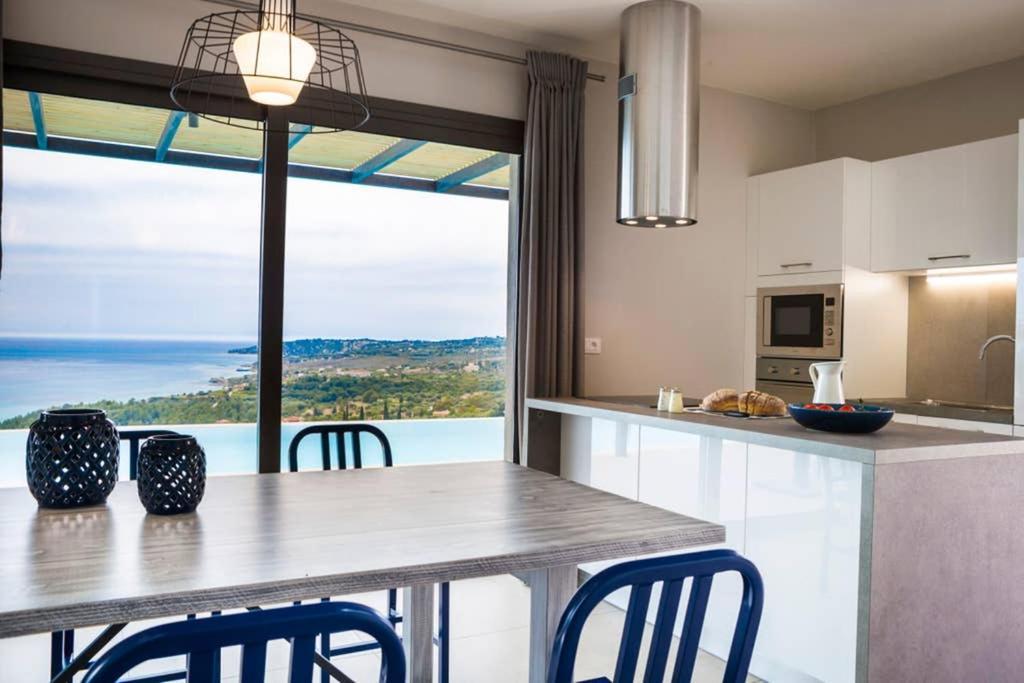 New Villa Blue With Private Pool At Trapezaki Livathos  Kültér fotó