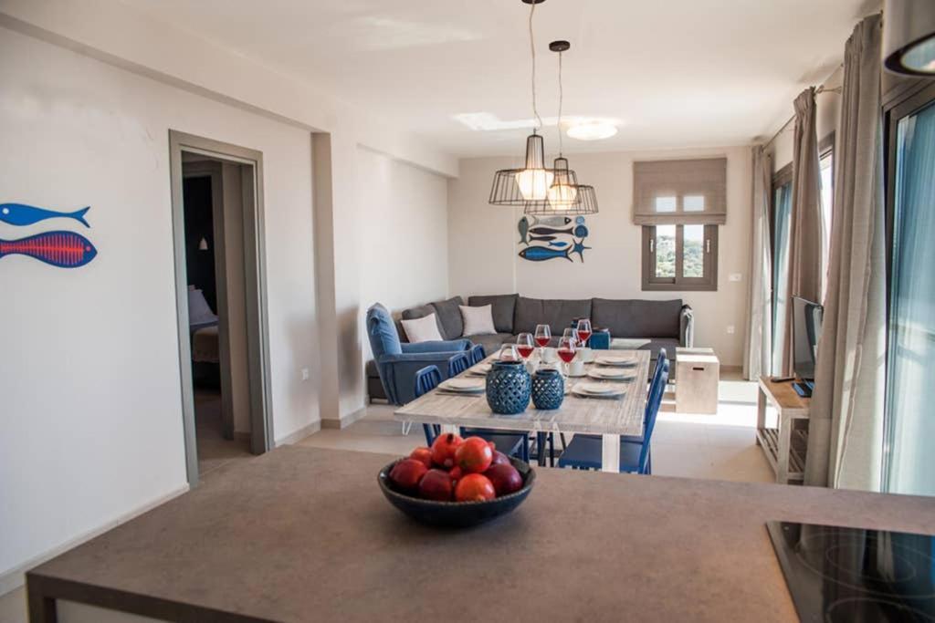 New Villa Blue With Private Pool At Trapezaki Livathos  Kültér fotó